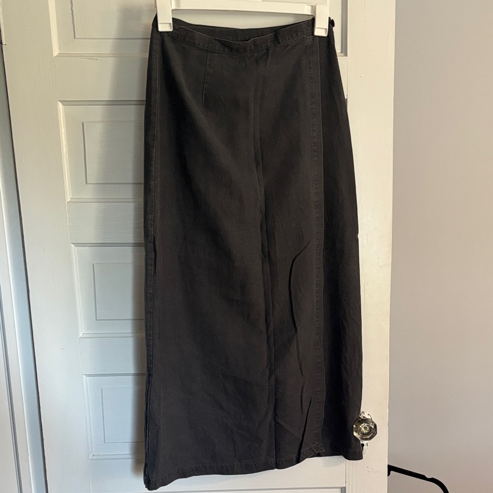 Patagonia Women's Grey Linen Blend Wrap Skirt